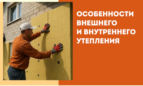 Какие особенности внешнего и внутреннего утепления в белебее