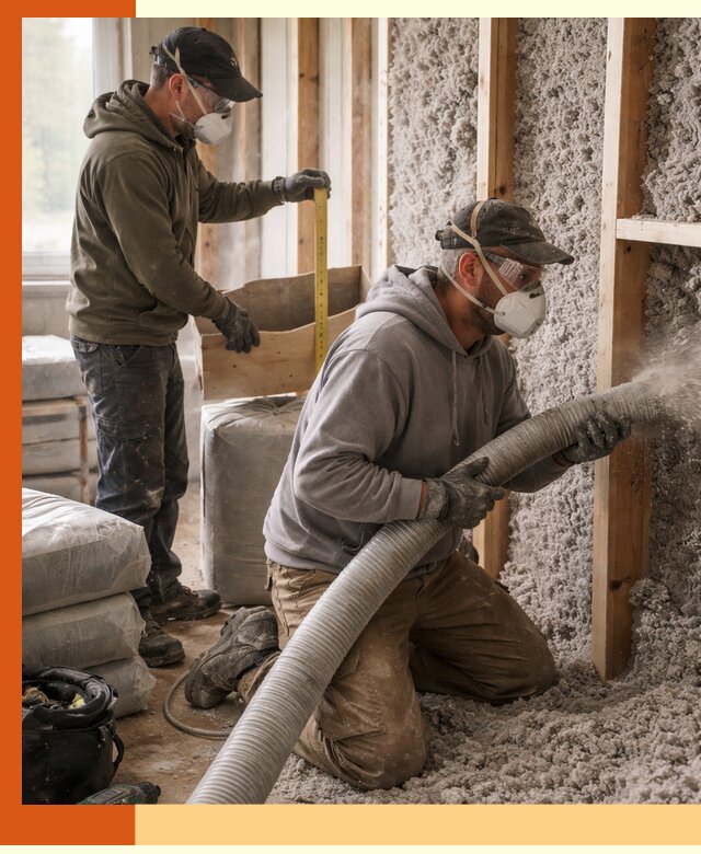 Утепление таунхауса эковатой в белебее для максимально теплых стен