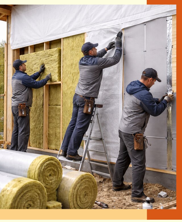 Утепление каркасного дома в белебее от 4284 руб./м2 — профессионально | ТепломастерБлб