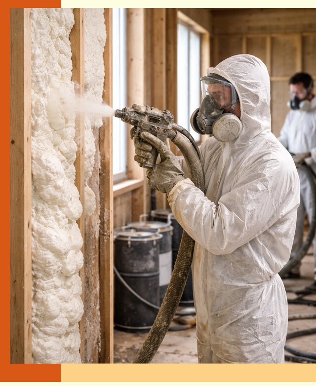 Утепление каркасного дома пенополиуретаном в белебее