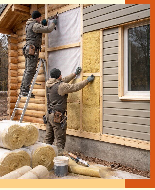 Утепление деревянного дома в белебее от 6325 руб./м2 — заказать работы | ТепломастерБлб