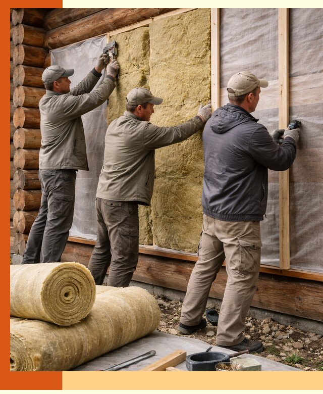 Утепление деревянного дома в белебее эффективными технологиями