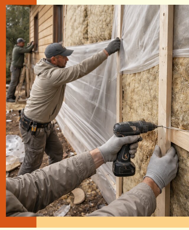 Утепление дома из бруса в белебее качественно и долговечно