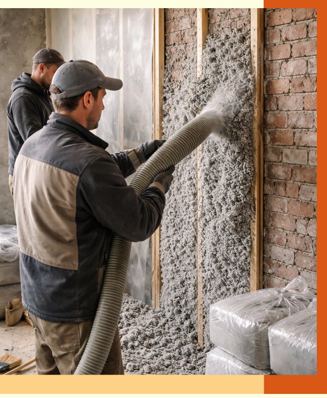 Утепление кирпичного дома эковатой в белебее от 2397 руб./м² | ТепломастерБлб