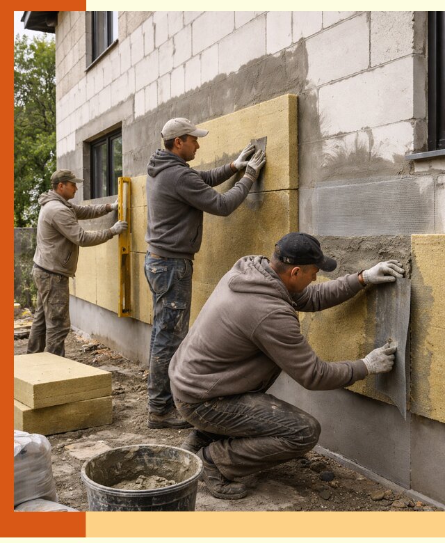 Утепление дома из газобетона в белебее качественно и долговечно