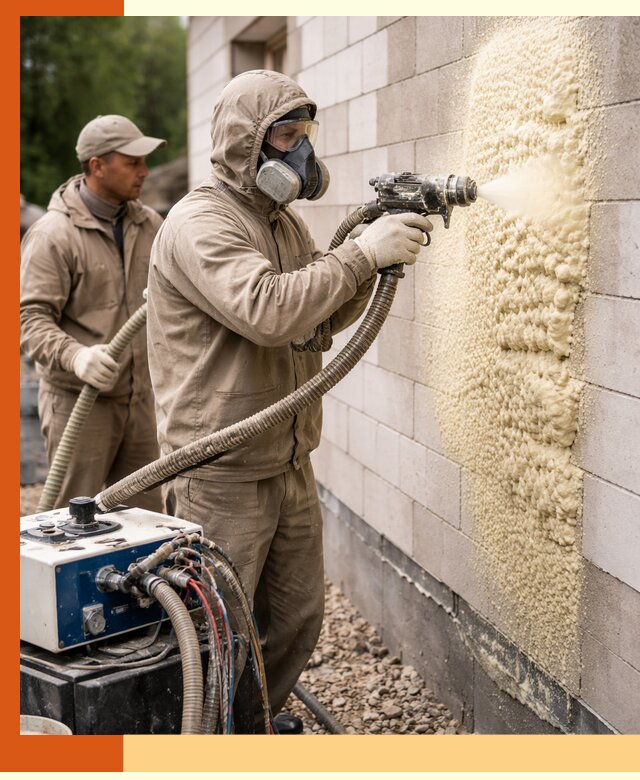 Утепление дома из газобетона ППУ в белебее — надежная теплоизоляция