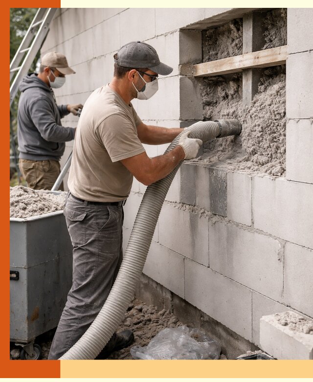 Утепление дома из газобетона эковатой в белебее