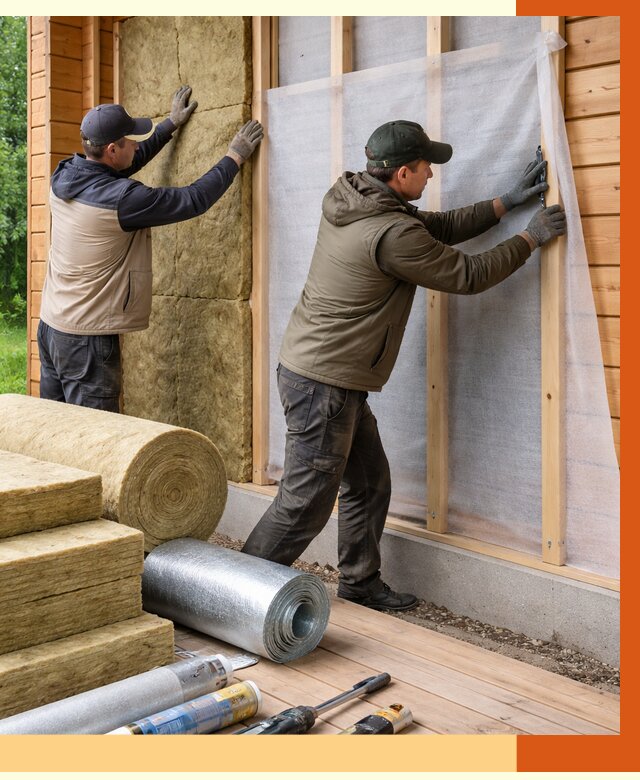 Утепление дома из двойного бруса в белебее от 4896 руб./м² — ТепломастерБлб под ключ