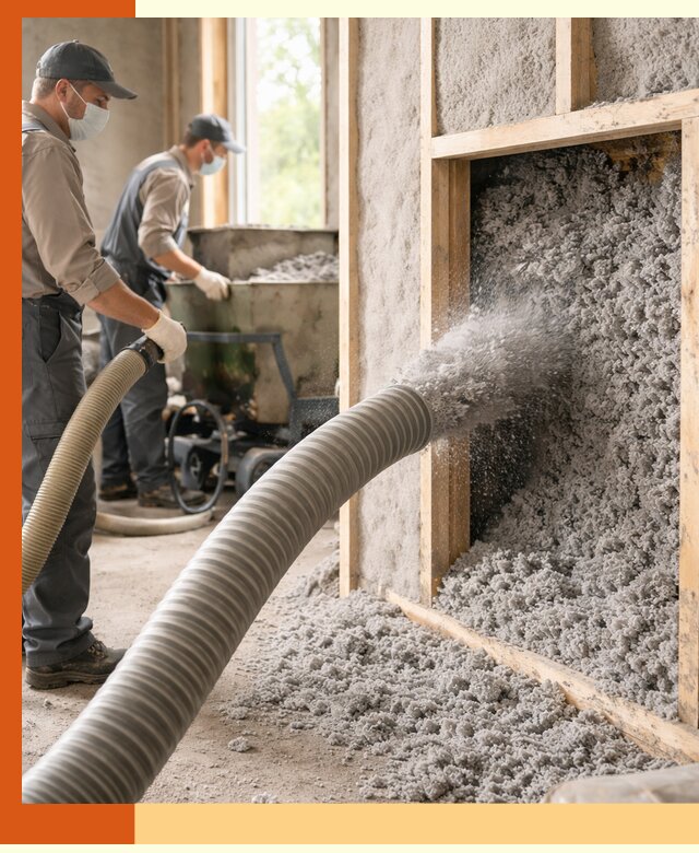 Утепление коттеджа эковатой в белебее с гарантией качества