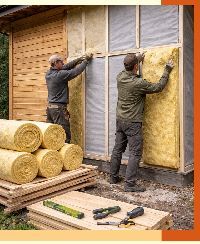 Утепление бани снаружи в белебее от 86709 руб. под ключ | ТепломастерБлб