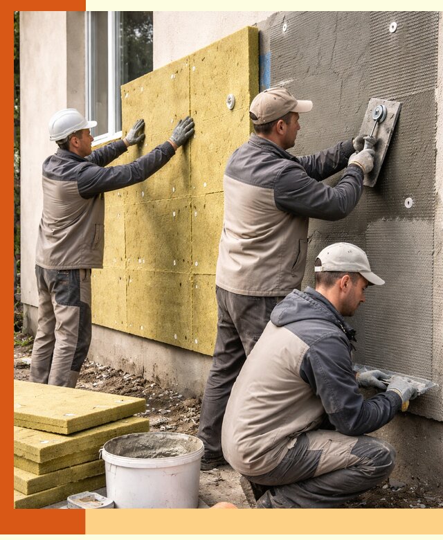 Утепление фасада под штукатурку в белебее — энергоэффективная технология