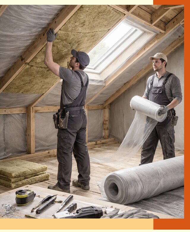 Утепление крыши изнутри мансарды в белебее от 4284 руб./м² | ТепломастерБлб