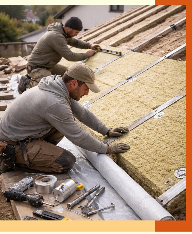 Утепление крыши снаружи в белебее под ключ от 1224 руб./м2 | ТепломастерБлб