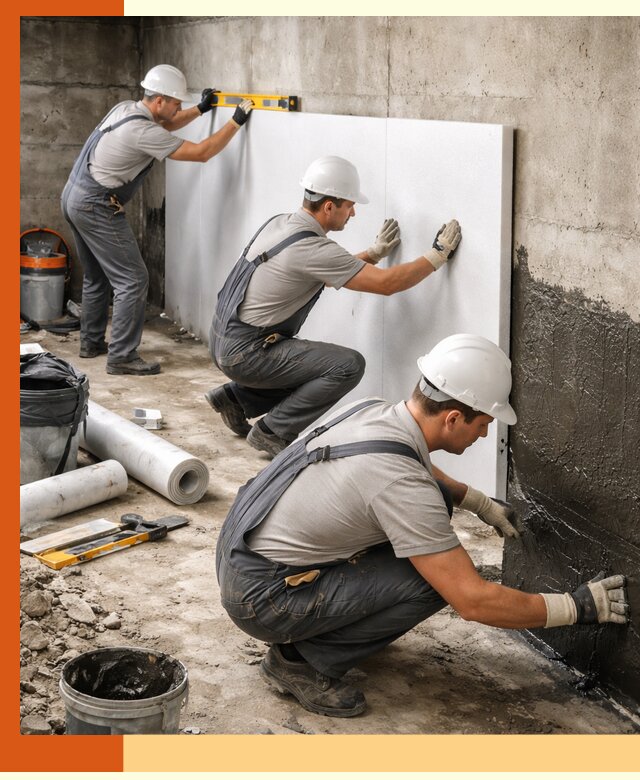 Утепление фундамента изнутри профессионально в белебее