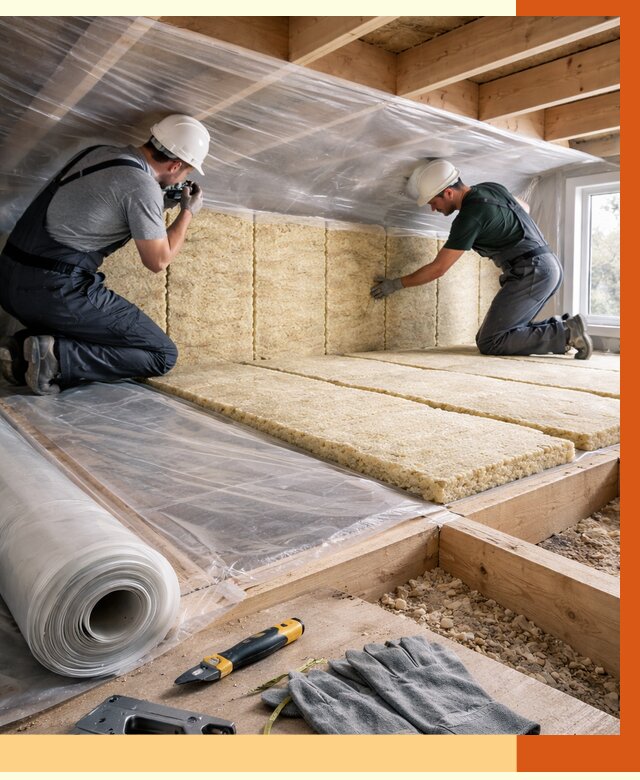 Утепление перекрытий в белебее от 2907 руб/м2 — утепление межэтажных и чердачных | ТепломастерБлб