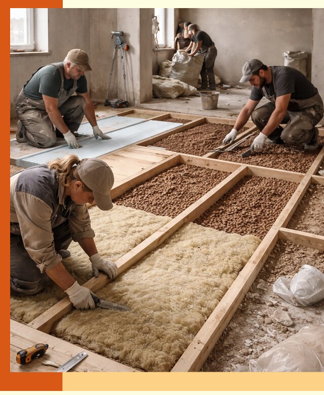 Утепление перекрытий жилых и промышленных зданий в белебее