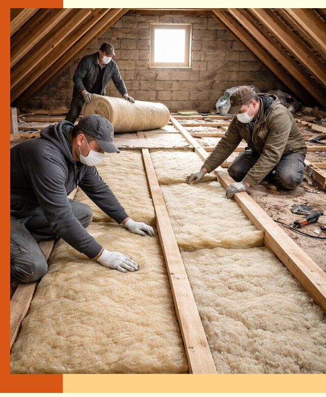 Утепление чердака в белебее — профессиональная теплоизоляция кровли
