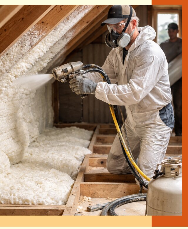 Утепление чердака ППУ в белебее от 8793 руб./м2 — услуга под ключ | ТепломастерБлб