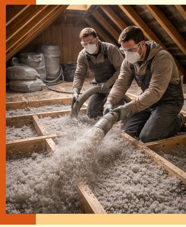 Утепление чердака эковатой в белебее — быстро и надёжно