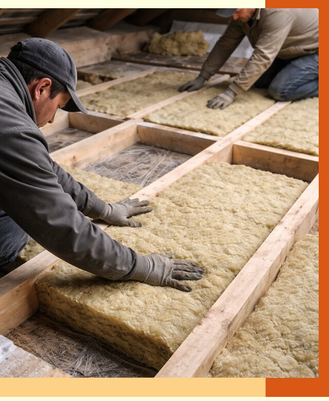 Утепление чердака минватой в белебее от 3570 руб/м2 под ключ | ТепломастерБлб