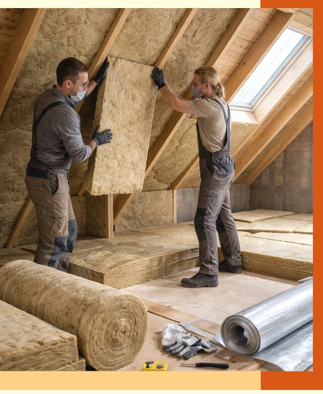 Утепление мансарды минватой в белебее от 4284 руб./м2 — монтаж и пароизоляция | ТепломастерБлб