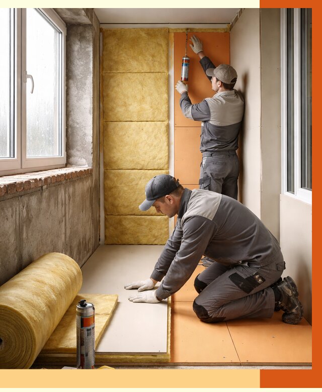 Утепление лоджии под ключ в белебее от 6631 руб/м2 — комплексное решение | ТепломастерБлб