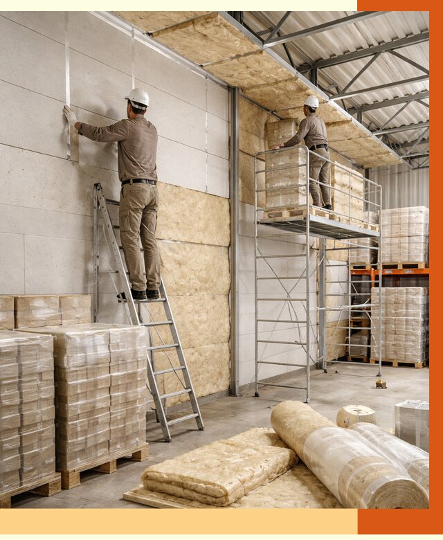 Утепление склада готовой продукции в белебее от 1989 руб./м2 — комплексно | ТепломастерБлб