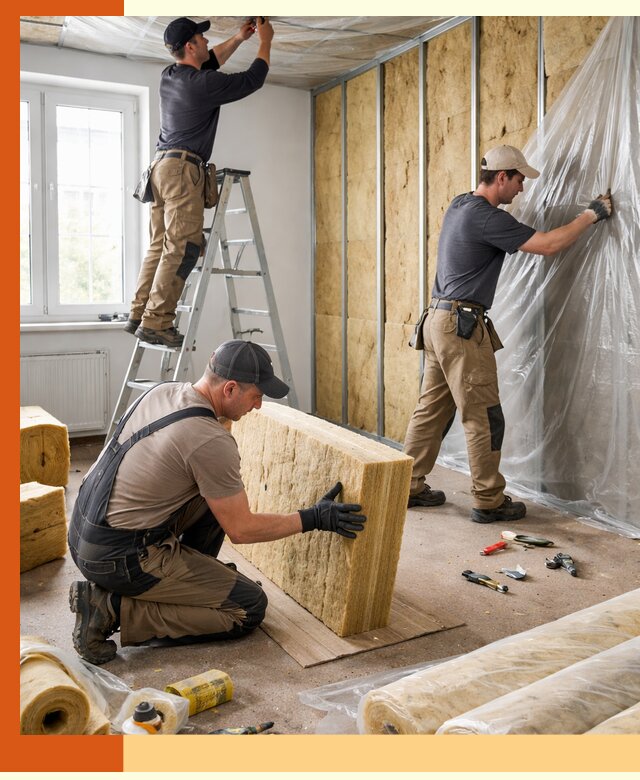 Утепление офисных помещений под ключ в белебее