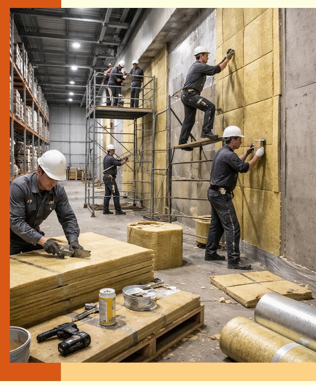 Утепление логистического центра в белебее качественно и экономично