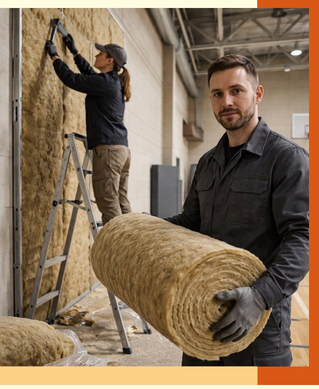 Утепление спортзала в белебее от 7651 руб/м2 — комплексное утепление под ключ | ТепломастерБлб