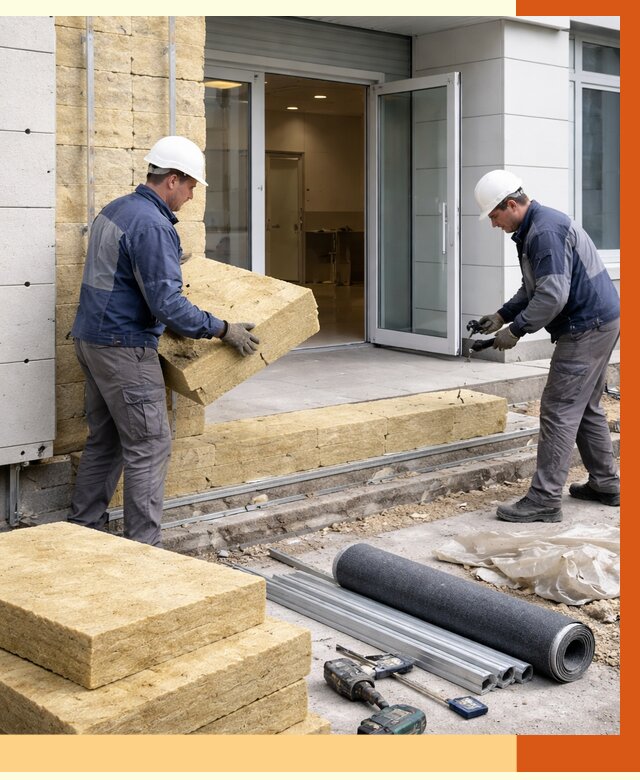 Утепление медицинского центра в белебее под ключ от 12751 руб./м² | ТепломастерБлб