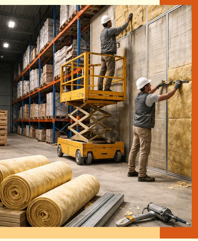 Утепление торгового склада в белебее от 3264 руб/м2 — комплексно и под ключ | ТепломастерБлб