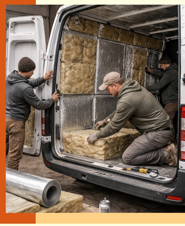 Утепление фургона в белебее: профессиональная теплоизоляция и шумоизоляция