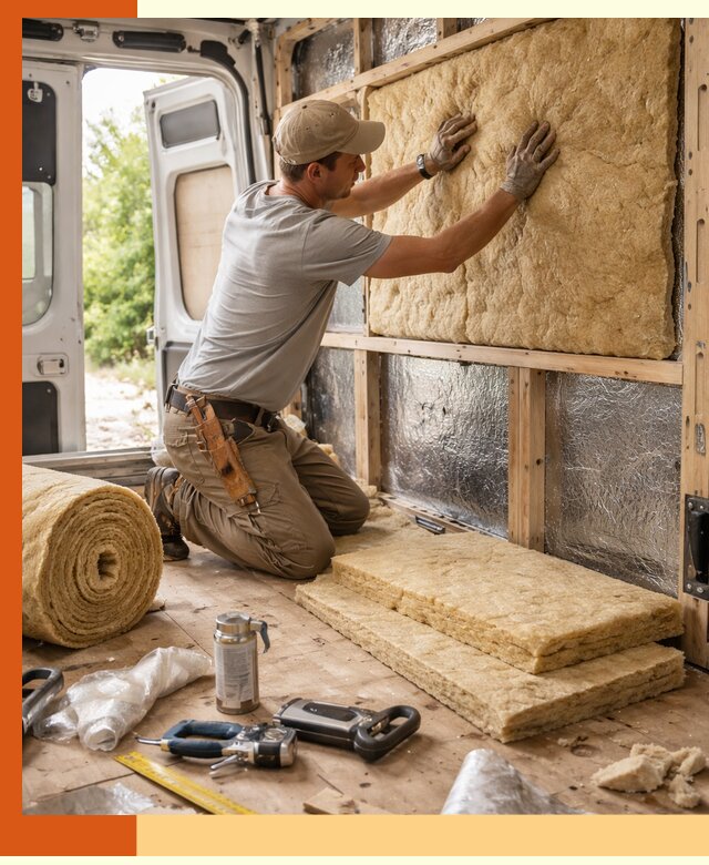 Утепление кемпера под ключ в белебее с гарантией качества