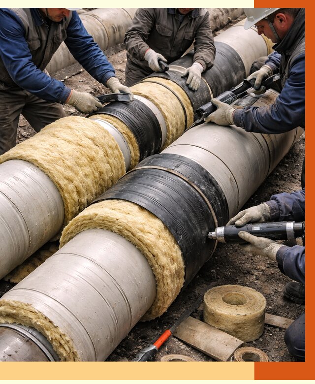 Утепление трубопровода в белебее под ключ от 1887 руб. — надежно и выгодно | ТепломастерБлб