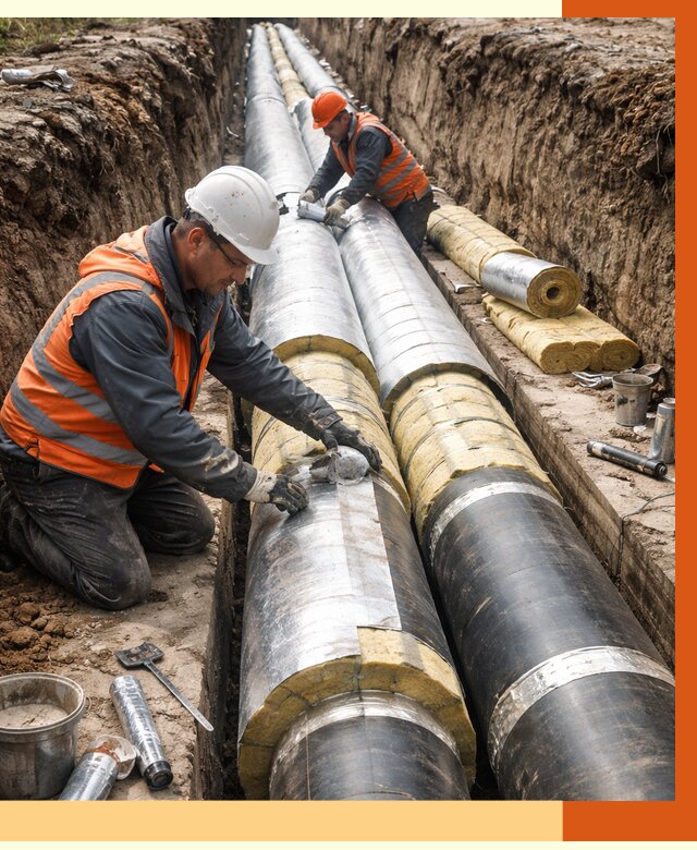 Утепление теплотрассы в белебее от 4590 руб./м2 — ппу и комплексная изоляция | ТепломастерБлб