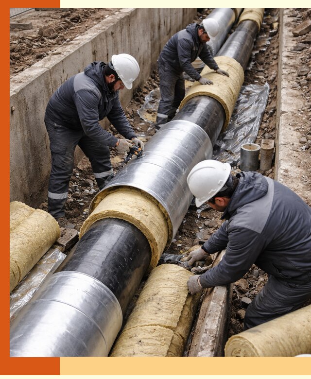 Утепление теплотрассы в белебее: утеплительные работы и материалы