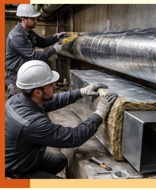 Профессиональное утепление воздуховодов и теплоизоляция в белебее