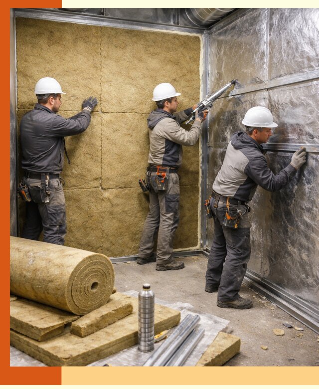 Утепление венткамеры в белебее — качественная теплоизоляция и шумопоглощение