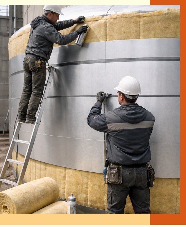 Утепление цистерны в белебее пенополиуретаном от 14791 руб. под ключ | ТепломастерБлб