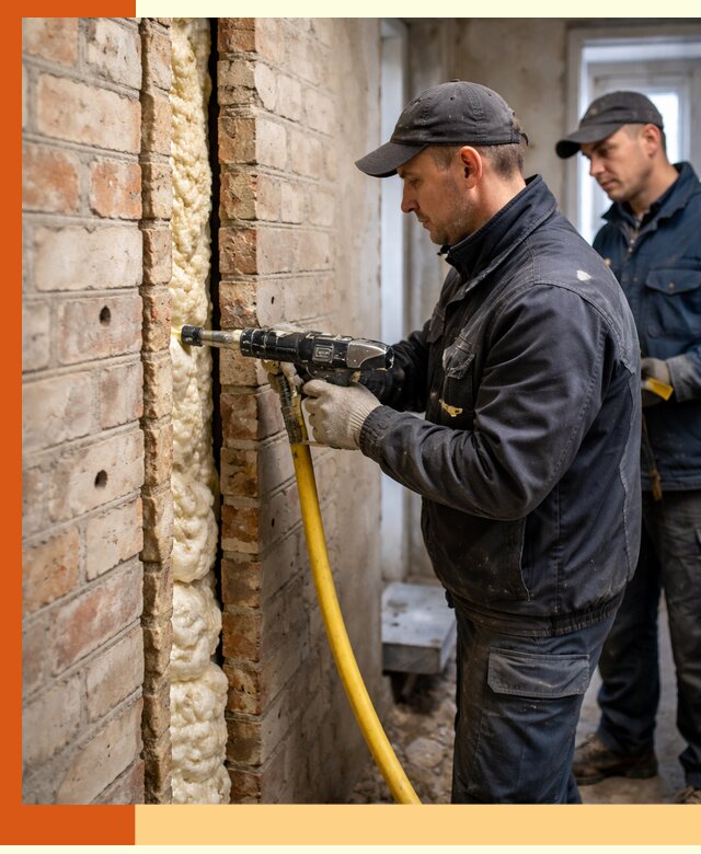 Межстеновое утепление пенополиуретаном в белебее