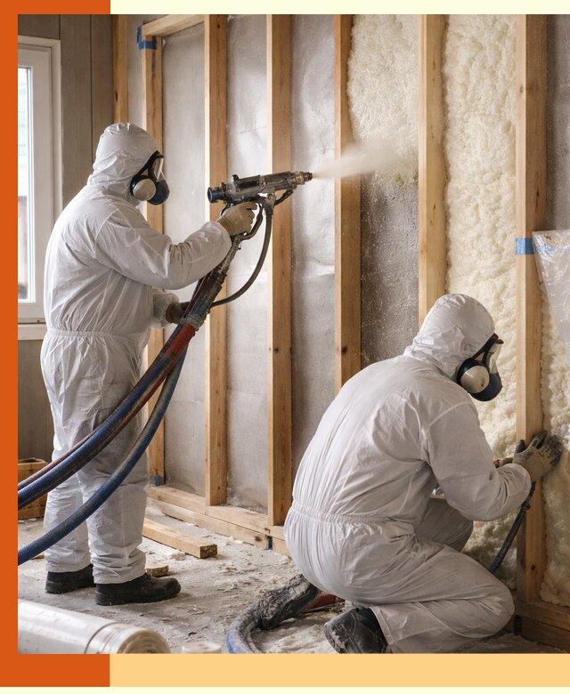 Утепление каркасной стены ППУ в белебее для домов и коттеджей