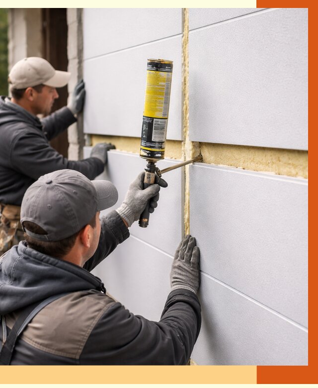 Утепление сэндвич панелей ППУ в белебее от 4284 руб. за м2 | ТепломастерБлб