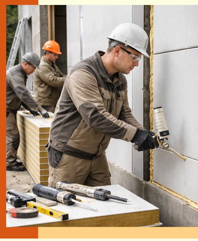 Утепление сэндвич-панелей пенополиуретаном в белебее