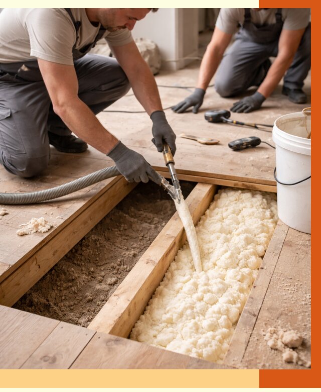 Заполнение пустот пола в белебее от 2754 руб. — утепление пустот пола под ключ | ТепломастерБлб