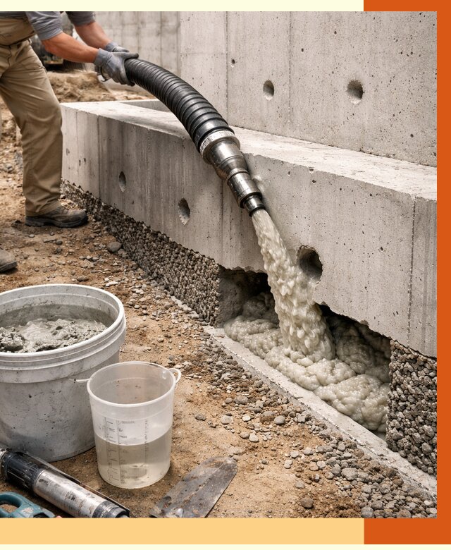 Заполнение полостей фундамента в белебее от 6937 руб. под ключ | ТепломастерБлб