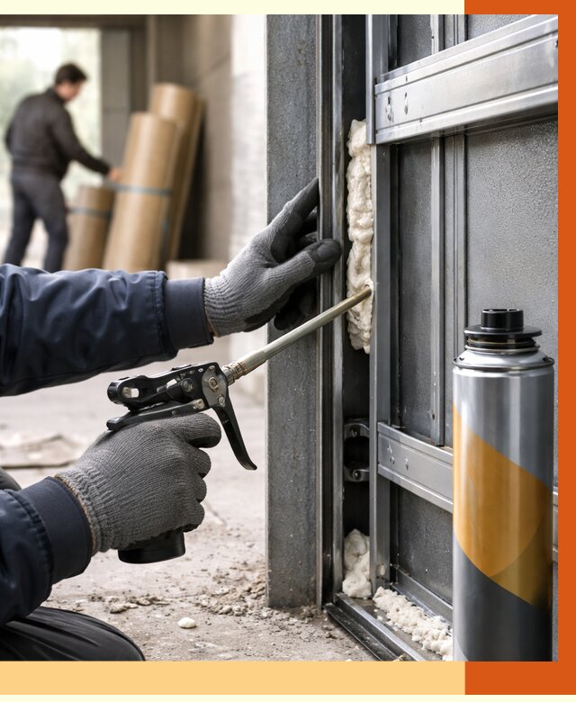 Заполнение пустот ворот в белебее от 4590 руб. — заливка ППУ, утепление под ключ | ТепломастерБлб