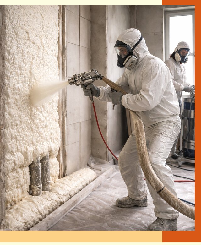 Напыление пенополиуретана в белебее от 7651 руб./м2 — услуги и монтаж ППУ | ТепломастерБлб