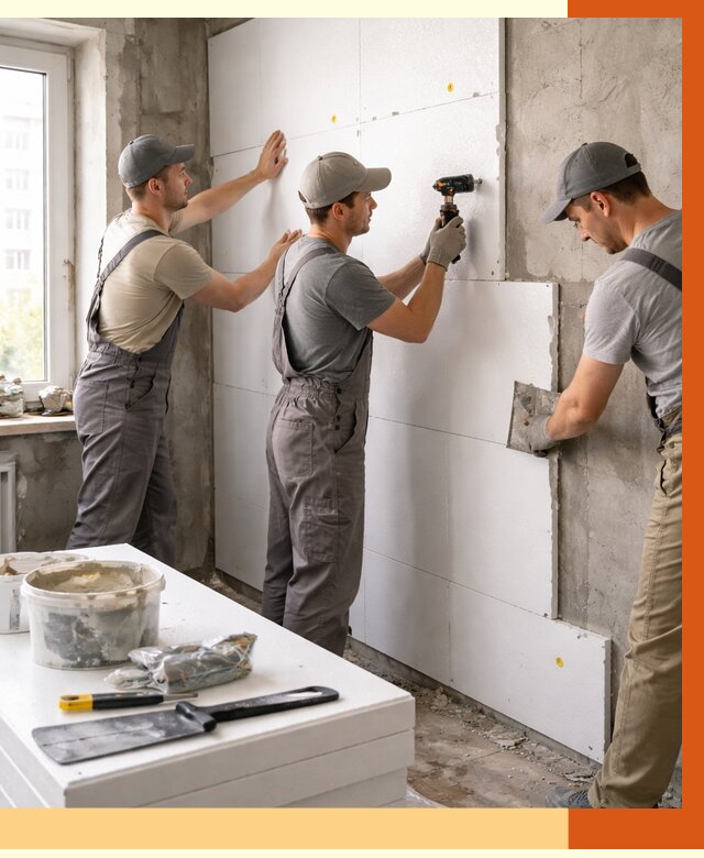 Утепление пенопластом домов и стен в белебее от 1887 руб. — ТепломастерБлб