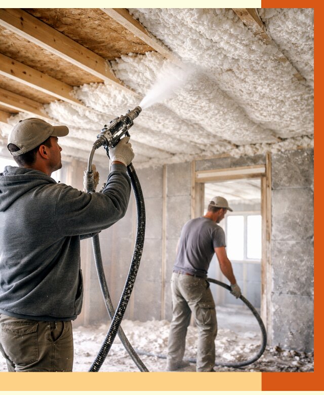 Утепление пеноизолом в белебее от 1632 руб./м2 под ключ | ТепломастерБлб